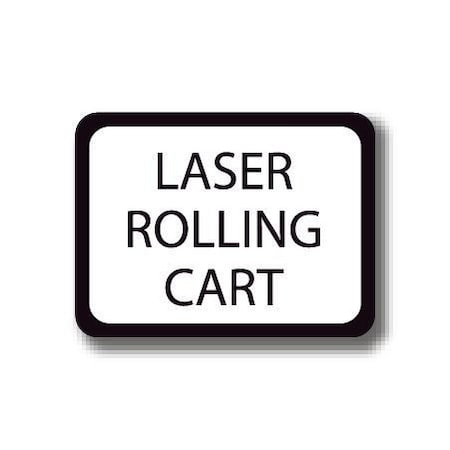 Ergomat 36in x 27in RECTANGLE SIGNS - Laser Rolling Cart DSV-SIGN 972 #2198 -UEN